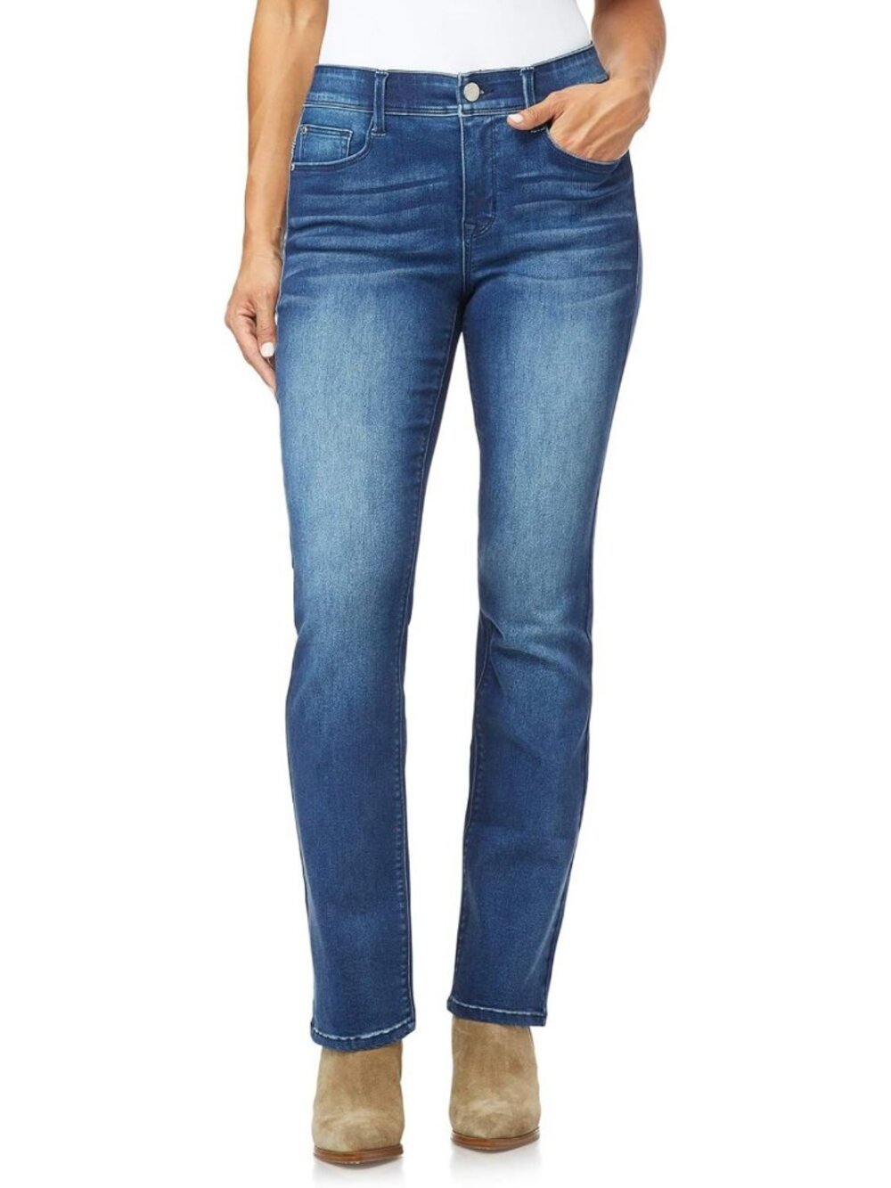 360 Sculpt Bootcut Jeans for Women - Figure Enhancing Stretch Denim, Flattering